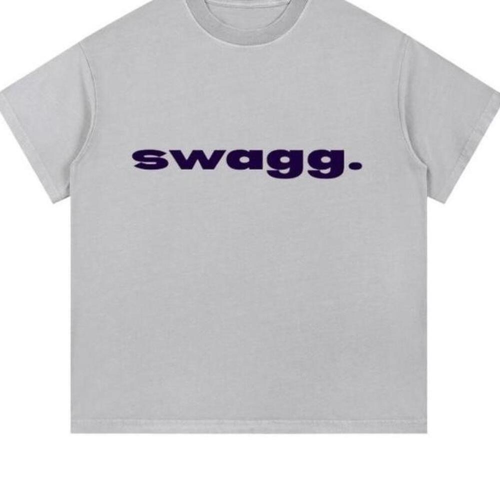 Grey And Purple Swagg T Shirt